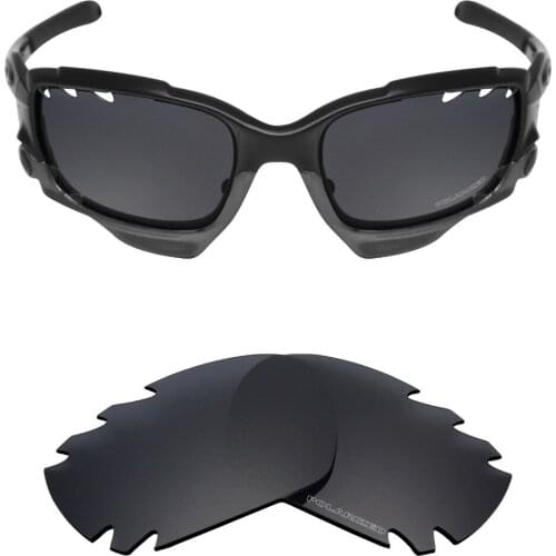 Mryok+ POLARIZED Resist SeaWater Replacement Lenses for Oakley Jawbone Vented Sunglasses Stealth Black