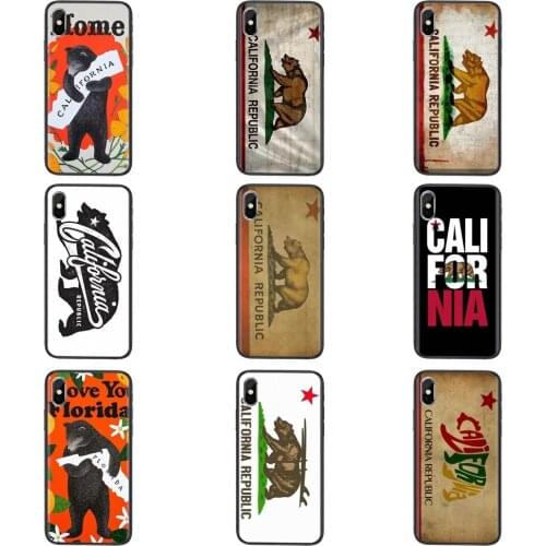 Light Soft TPU Cell Phone Cases California Republic State Bear Flag For Huawei Nova 8 se pro y5 y9 Mate 20 30 10 40 Lite Pro