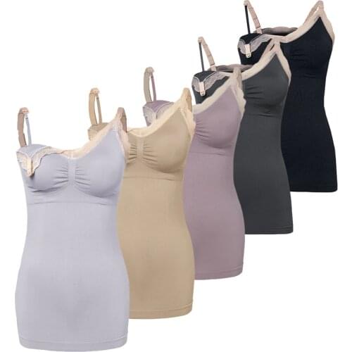 PatPat 2021 New Arrival Cozy Lace Nursing Top Maternity Women Nursing Cami Tank Tops for Breastfeeding Camisole Pregnant Bra
