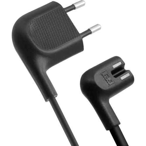 2 Pin Prong EU Cable Power Supply Cord Right Angled to IEC C7 Figure 8 Power Cable for Samsung Power Supply LED TV Laptop