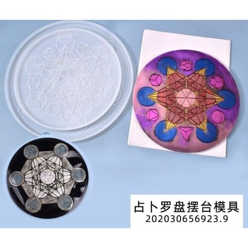 DIY Crystal Ouija Resin Silicone Mold Divination Game Table Decoration Mold Handmade Epoxy Resin Mould Art Craft Jewelry Display