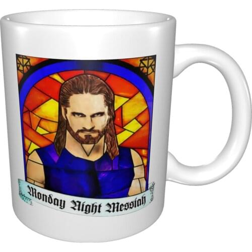 Seth Rollins Monday Night Messiah Mug Coffee Cup Coffee Mug Glass Mug With Lid Breakfast Cup