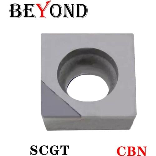 BEYOND CBN CNC Lathe Tool Inserts SCGT SCGT09T304/308 SCGT120402/04/08 Turning Round Cutter Grain High Hardness Diamond Blade