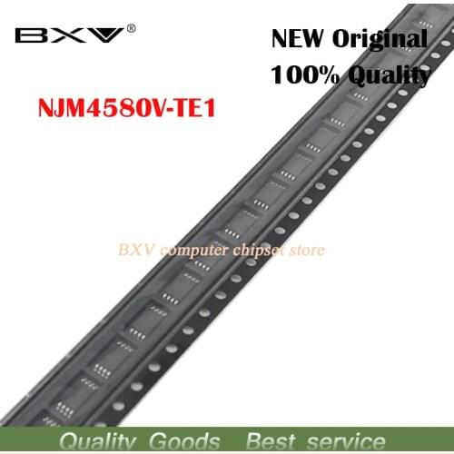 10pcs NJM4580V-TE1 JRC4580 4580 TSSOP-8 Chipset New original