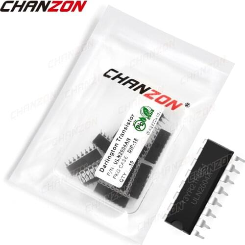 10Pcs ULN2004AN DIP-16 Darlington Transistor Bipolar Junction BJT Triode Tube Fets DIP ULN2004 500mA 50V Integrated Circuits