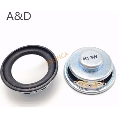 2Pcs Speaker Horn 3W 4R Diameter 4CM Mini Amplifier Rubber Gasket Loudspeaker Trumpet