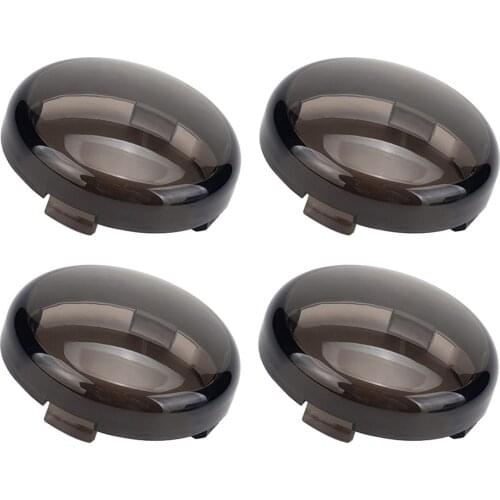 4pcs Smoke Turn Signal Lens Car Styling for Harley Davidson Dyna Fatboy Softail Sportster Personal Automobile Accessories