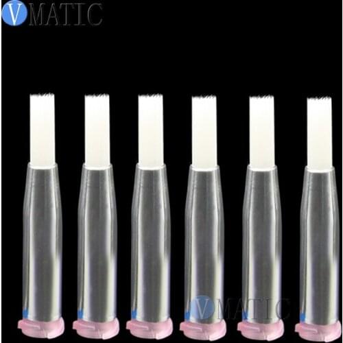 Free Shipping 20G Dispensing Double Screw Thread Needles EDF Soft Round Dia 4mm Mouth Glue Dispenser Needle Brush