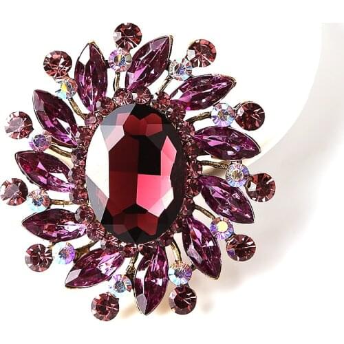 Beadsland Alloy Inlaid Rhinestone Brooch Design Fashionable High-end Clothing Accessories Pin Woman Gift MM-33
