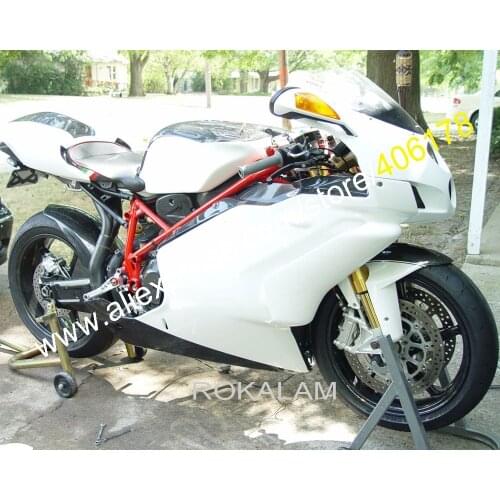 For Ducati 749 999 05 06 749S 999S 749R 999R 2005 2006 Black White ABS Motorcycle Fairing Kit (Injection Molding)