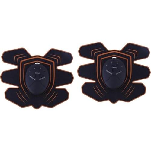 2pcs Electric ABS Stimulator Abdominal Toner Belt Slimming Ab Muscle Trainer