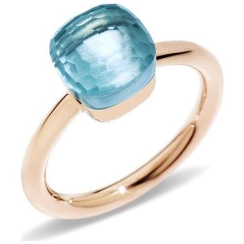 Classic Water Droplets Candy Style Ring 22 Kinds Of Color Green Red Blue Crystal Drop Rings For Women Fashion Jewelry(DJ1120)