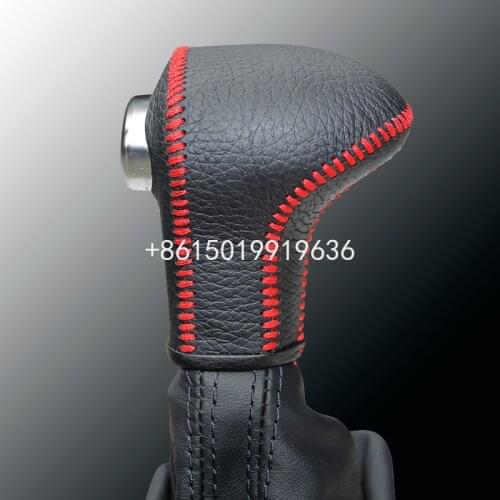 Hand sewning Top leather automatic gear cover for Audi 2012 A4L Q5 2011 a6l 2010 a5