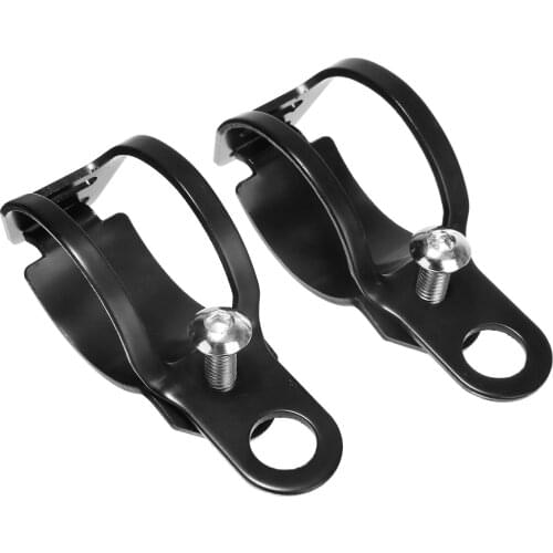 2pcs Black Motorcycle Turn Signal Light Headlight Bracket Holder 33-43mm Fork Mount Clamp 190*45*30mm For Scooter Motorbike