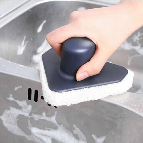 Cleaning Supplies Bathroom Accessories Sponge Brush With Handle Bathroom Tile Brush Kitchen Brush Pot Fiber Cleaning Brush