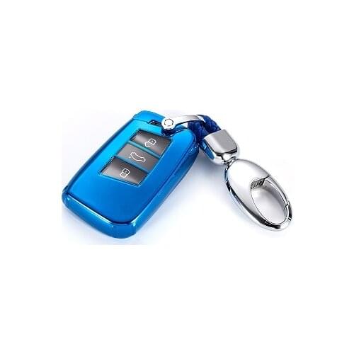 Soft TPU Car Key case keyring for Volkswagen VW 2016 2017 Passat B8 L Skoda Fabia A7 Magotan 2018 practical fashionable