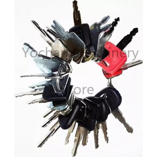 23 Ignition Keys Set For BOBCAT Hitachi Kobelco Daewoo Komatsu For Caterpillar John Deere Excavator Dozer Backhoe Forklift