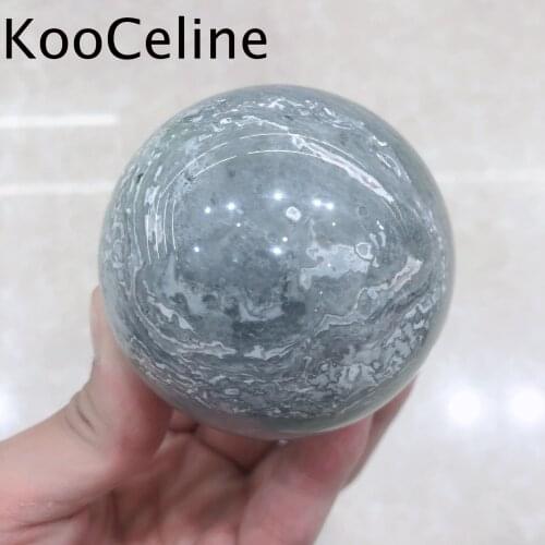 Natural Crystal Quartz Picasso Sphere Energy Ball Reiki Stones Room Home Office Aquarium Decoration Accessories Gemstone