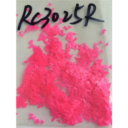 Neon Triangle solvent resistant glitter for nail polish making ,sticker nail , nail supplies