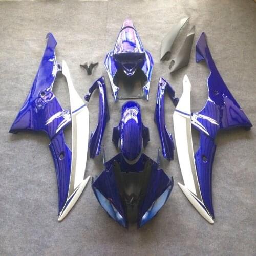 Free customize for 2008 2009 2012012012 2013 YAMAHA R6 blue white fairings 08 09 10 11 12 13 YZF R6 fairing kit