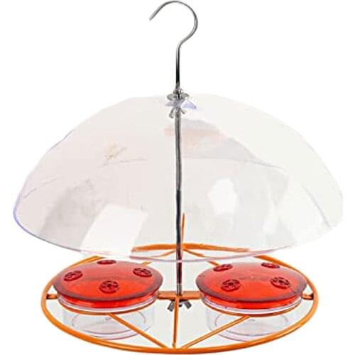 Plastic Hanging Bird Feeder Feeding Station Seed Dispenser Garden Decor