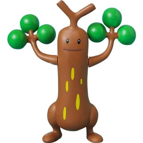 Pokemon Genuine Bonsly Sudowoodo Cute Joints Movable Action Figure Model Toys