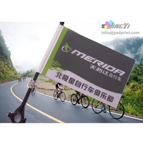Custom Print 50pcs Bicycle Display Bike Flags with full color printing your design