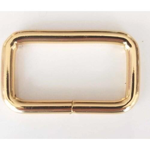 Rectangle Ring 4 cm Light Gold