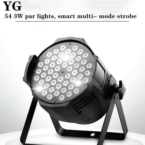 Stage lighting 54 3W par lights full-color 3in1 wedding performance surface light colorful led dyeing light spotlight