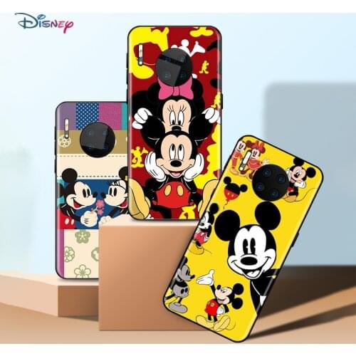 Disney Cartoon Pink Minnie Mickey Mouse For Huawei Mate 40 RS Porsche Design 30 20 X 10 Lite Pro Plus TPU Silicone Phone Case