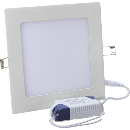 Ultra Thin Square LED Panel Light 3W 4W 6W 9W 12W 15W 25W Recessed Ceiling Lamp with Driver AC85-265V LED Indoor Down Light