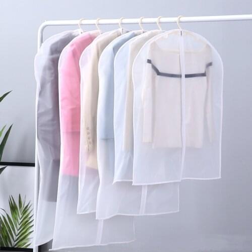 Clothes Hanging Garment Dress Clothes Suit Coat Dust Cover Home Storage Bag Case Organizer Wardrobe Hanging Clothing