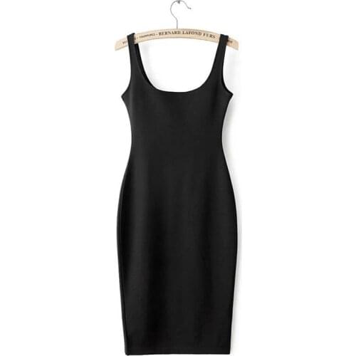 Women Mini Sexy Bandage Bodycon Dress Sleeveles Spaghetti Strap Backless Beach Summer Sheath Black Blue Dresses Clubwear