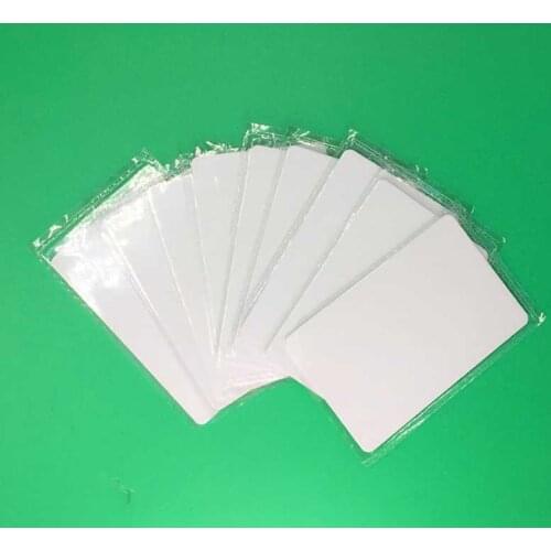 100pcs 0.8mm thickness 13.56Mhz Proximity IC Card Control Entry Access 13.56MHz MF 0.8mm White Thin M1 Card