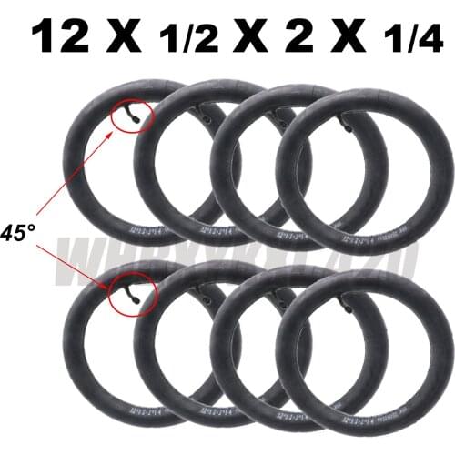 12X1/2X2X1/4 inner tube with 45 degree valve Durable Standard Inner Tube Bicycle Tire Road motorbike Cycle Butyl Rubber tire