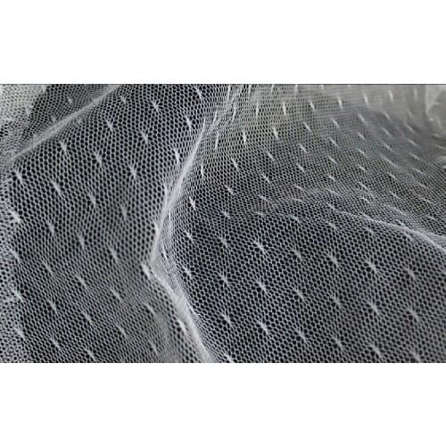 130meters/lot polka dot soft mesh fabric 160cm width dark gray black white red sage green free shipping