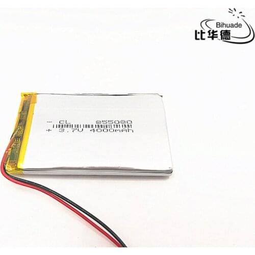 2pcs 3.7V 4000mAh 855080 805080 Lithium Polymer LiPo Rechargeable Battery cells For Mp3 Power bank