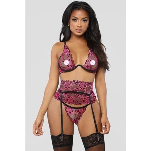 2020 Hot Sale New Mesh Sexy Seamless Bandage Lingerie 2 Piece Set Women Fashion Bra and Panties Sets 2020 Bra Lingerie Feminina