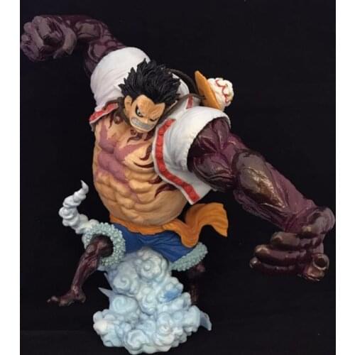 21.5CMJapanese Cartoons Anime Action Figure One Piece Monkey D Luffy Gear 4 Fourth PVC Statue Collection Model Kids Toys Doll
