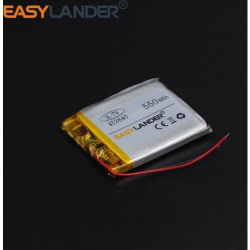 3.7V 550mAh Polymer Li-ion Battery For Mp3 Mp4 PAD DVD DIY E-book bluetooth Vedio Game toys Tablet PC mobile 453640