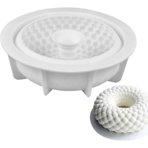 3D Mesh Grid Silicone Cake Baking Mold for Mousse Dessert Chocolate Ice-cream Jelly Pudding Bakeware Pan Moulds Decorating Tools