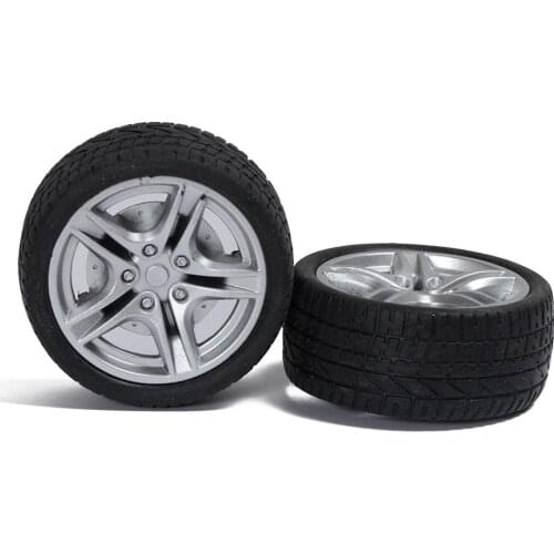 4pcs 40mm /48mm wheels car tire rubber wheel hub wheels toy model accessories 2.9mm hold suit for 3mm axle