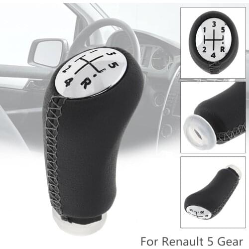 5 Speeds Black Cars Manual Gear Shift Handball Knob for Renault CLIO MK3 3 III Megane MK2 Scenic MK2 / 5 Gear Models