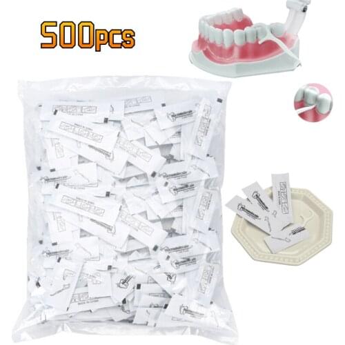 500 Pcs Dental Floss Flosser Picks Toothpicks Teeth Stick Tooth Cleaning Interdental Brush Dental Floss Pick Oral Hygiene Care