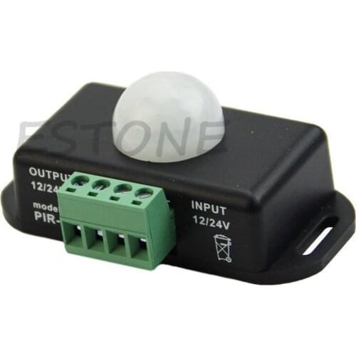 DC 12V/24V Body Infrared PIR Motion Sensor Switch For LED Light Strip Automatic