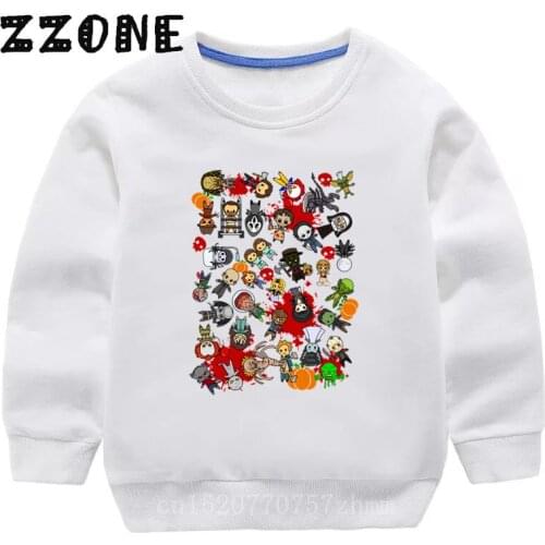 Childrens Hoodies Kids Horror Movie Killer Jason Fashion Sweatshirts Baby Cotton Pullover Tops Girls Boys Autumn Clothes,KYT016