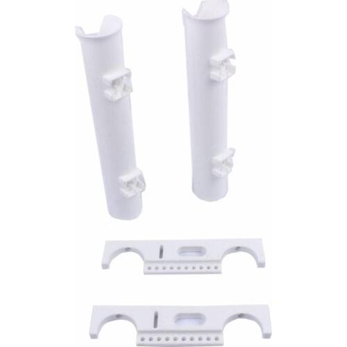 White 2 Link Rod Holder Socket Plastic PP Materials Suitable For Boat
