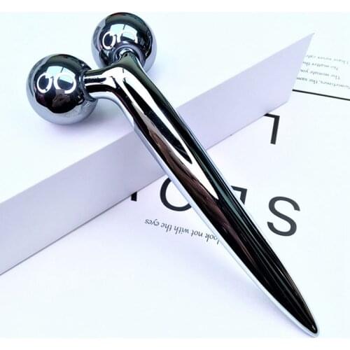 3D Face Massage Roller Terahertz Energy Stone Facial Lifting Slimming Tool For V Face Shape Neck Thin Wrinkle Remover Beauty SPA