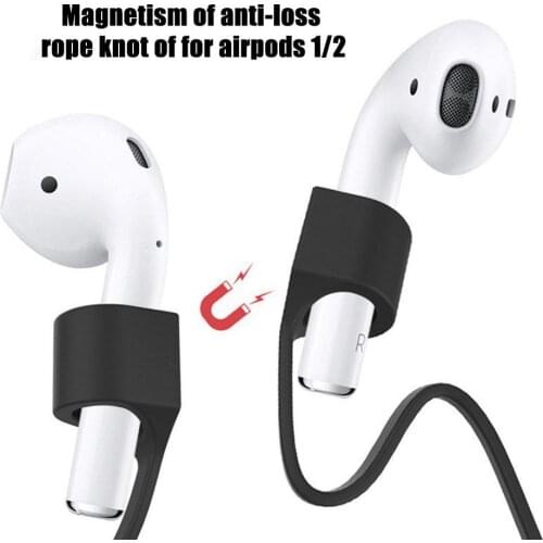 Magnetic Earphone Strap For Airpods 1 2 Anti Lost Strap Magnetic String Rope For Bluetooth earphones Silicone Cable Cord