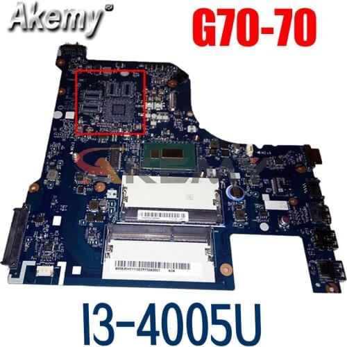 Laptop motherboard For LENOVO Ideapad G70-70 G70-80 Z70-70 Z70-80 I3-4005U Mainboard AILG1 NM-A331 5B20H01113